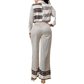 Set - Black Stripes on Silk