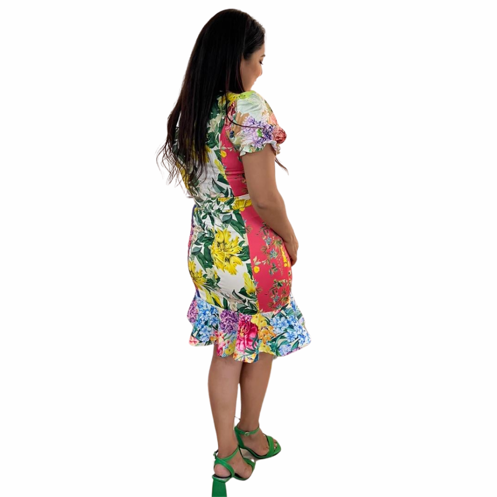 Vestido Corto -  Floral