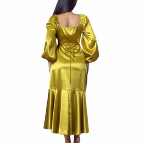 Dress - Satin Long Sleeve