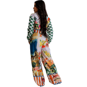 Conjunto - De estampado frutas