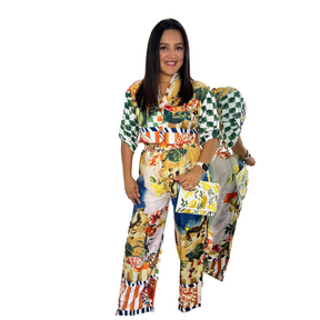 Conjunto - De estampado frutas