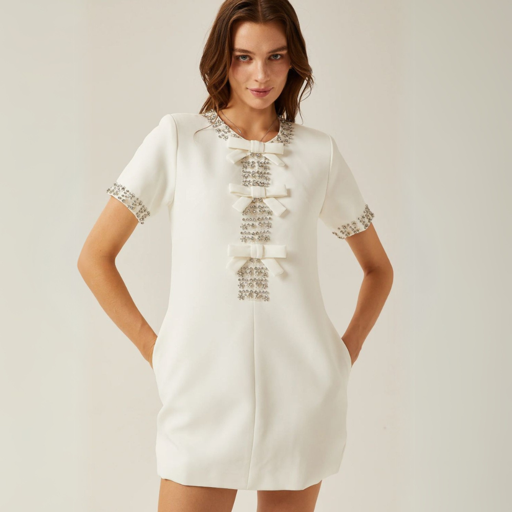 Vestido blanco corto
